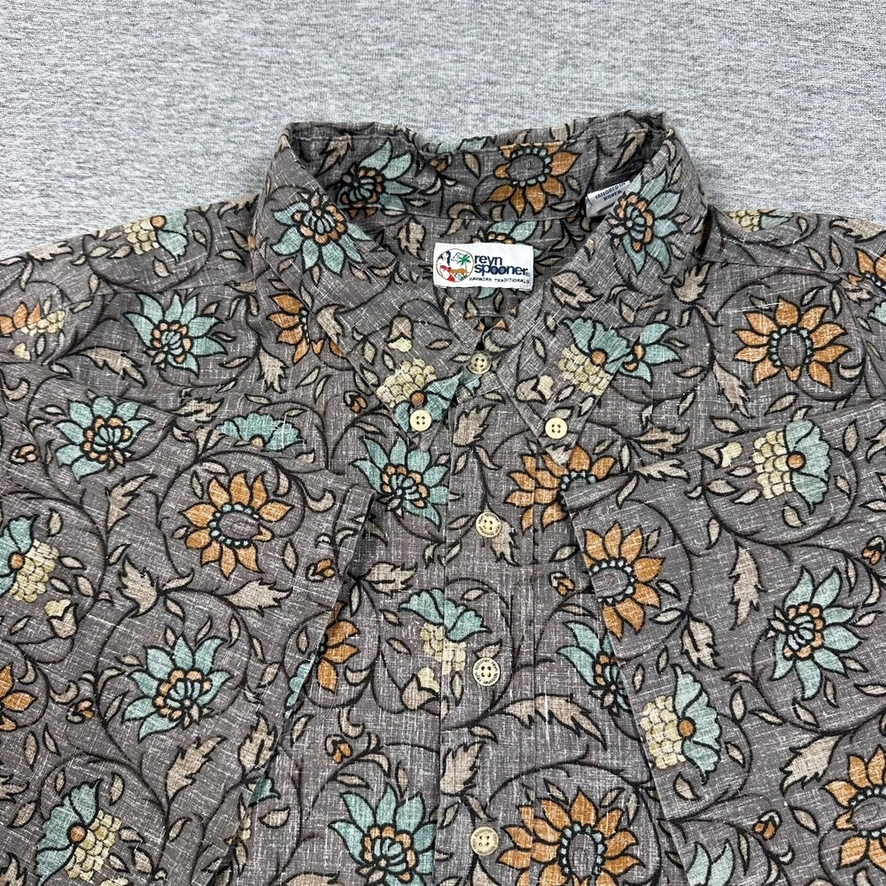 Reyn Spooner Hawaiian Shirt Mens XXL Floral Popover Short Sleeve Vacation
